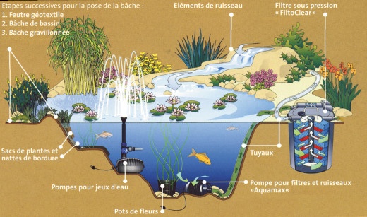 Les différents types de filtres pour bassin de jardin